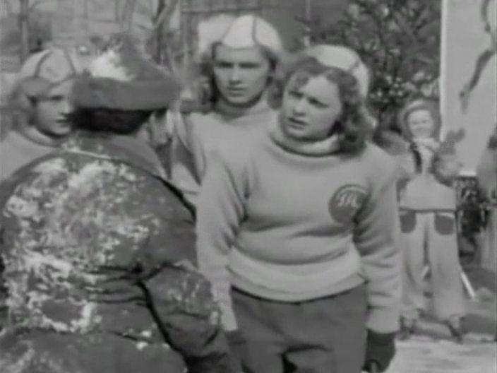 Кадр из фильма Карандаш на льду (1948)