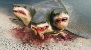 Кадры из фильма Нападение трёхголовой акулы / 3 Headed Shark Attack (2015)
