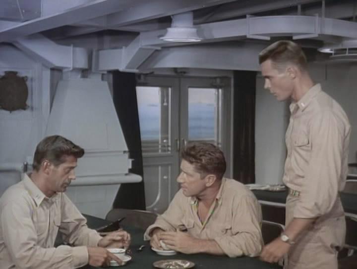 Кадр из фильма Очистить территорию / Away All Boats (1956)