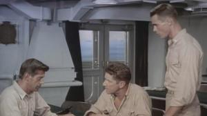 Кадры из фильма Очистить территорию / Away All Boats (1956)
