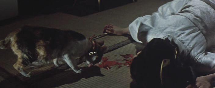 Кадр из фильма Дом с кошкой-призраком / Bôrei kaibyô yashiki (1958)