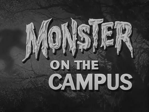 Кадр из фильма Монстр в университетском городке / Monster on the Campus (1958)