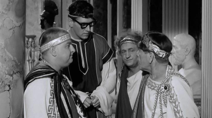Кадр из фильма Трое комиков встречают Геркулеса / The Three Stooges Meet Hercules (1962)