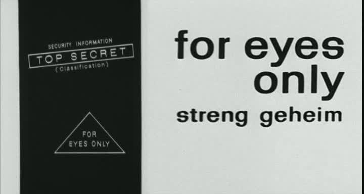 Кадр из фильма Совершенно секретно / For Eyes Only (1963)