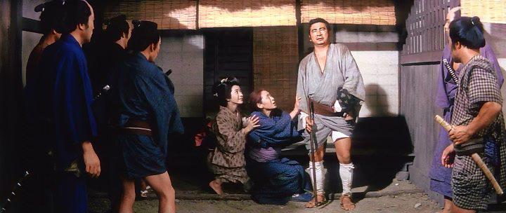 Кадр из фильма Затойчи и обречённый / Zatoichi sakate giri (1965)