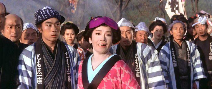 Кадр из фильма Огонь в глазах самурая / Zatôichi chikemuri kaidô (1967)