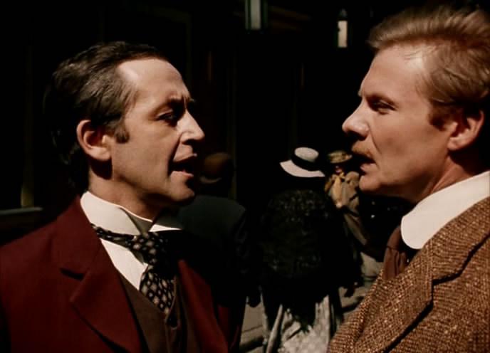 Кадр из фильма Приключения Шерлока Холмса и доктора Ватсона: Знакомство. Кровавая надпись (1979)