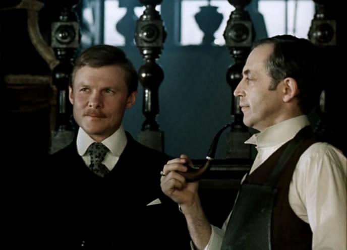 Кадр из фильма Приключения Шерлока Холмса и доктора Ватсона: Знакомство. Кровавая надпись (1979)