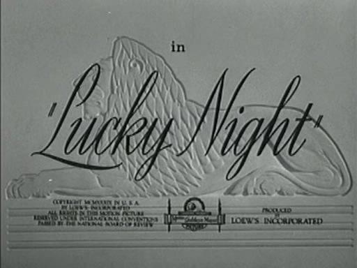 Кадр из фильма Счастливая ночь / Lucky Night (1939)