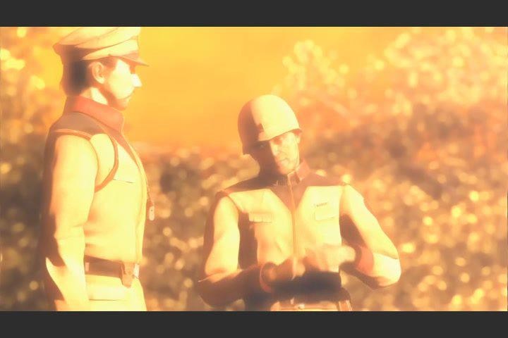 Кадр из фильма Мобильный воин ГАНДАМ: Притяжение к Фронту / Kidou Senshi Gundam MS IGLOO 2 Juuryoku Sensen (2008)