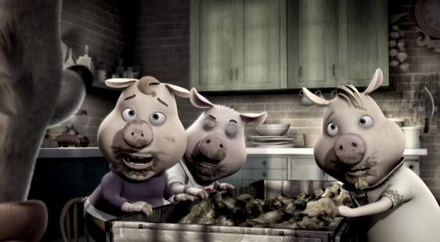 Кадр из фильма Изменчивые басни: 3 поросенка и ребенок / Unstable Fables: 3 Pigs & a Baby (2008)