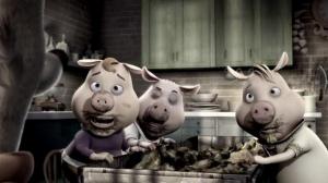 Кадры из фильма Изменчивые басни: 3 поросенка и ребенок / Unstable Fables: 3 Pigs & a Baby (2008)