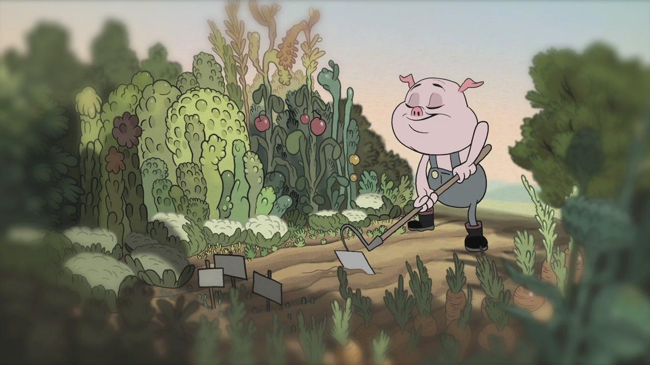 Кадр из фильма Поросёнок-фермер / The Pig Farmer (2010)