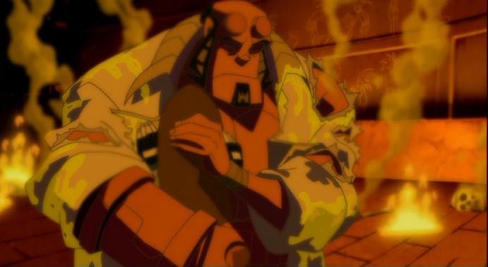 Кадр из фильма Хеллбой: Меч громов / Hellboy Animated: Sword of Storms (2006)