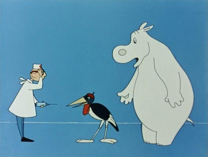 Кадр из фильма Про бегемота, который боялся прививок (1966)