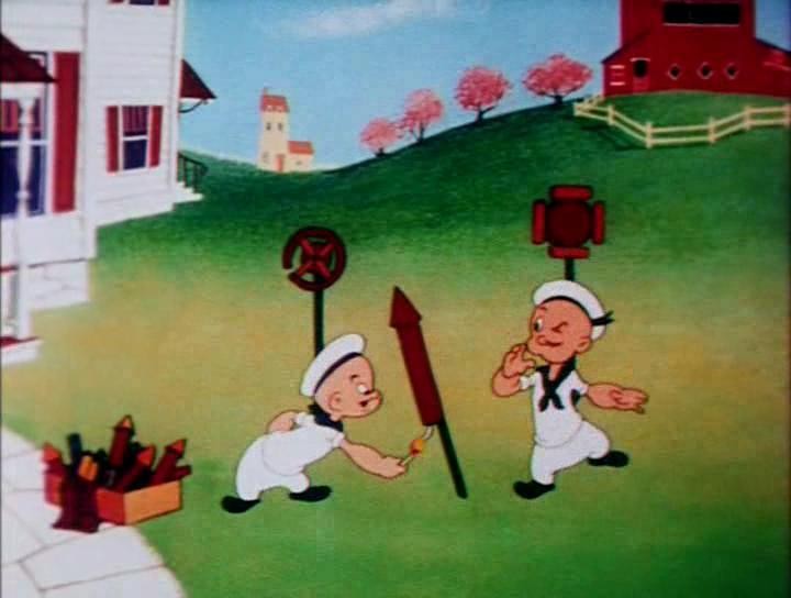 Кадр из фильма Морячок Папай и Волшебная лампа Аладдина / Popeye the sailor. Aladdin and wonderful lamp (1936)
