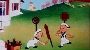 Кадры из фильма Морячок Папай и Волшебная лампа Аладдина / Popeye the sailor. Aladdin and wonderful lamp (1936)