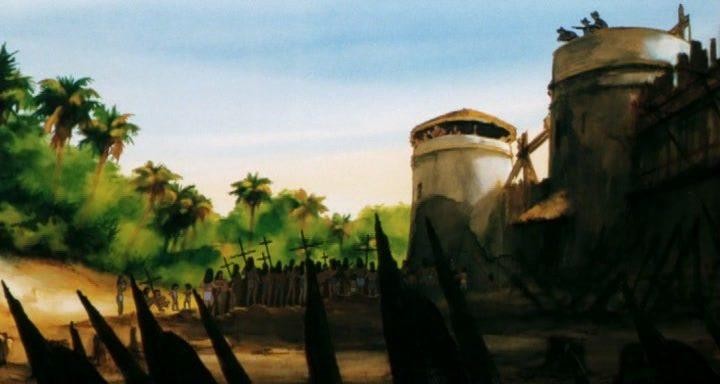 Кадр из фильма Путешествие в Эльдорадо / Johan Padan a la descoverta de le Americhe (2002)