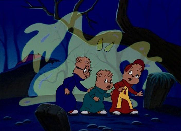 Кадр из фильма Элвин и бурундуки встречают Франкенштейна / Alvin and the Chipmunks Meet Frankenstein (1999)