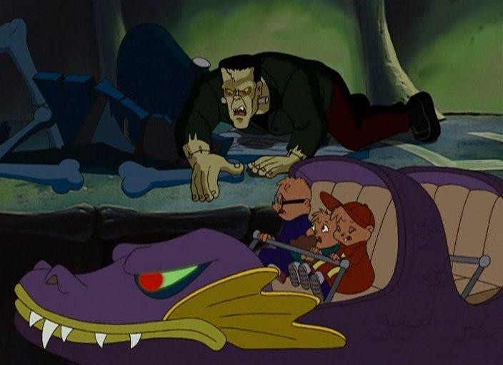 Кадр из фильма Элвин и бурундуки встречают Франкенштейна / Alvin and the Chipmunks Meet Frankenstein (1999)