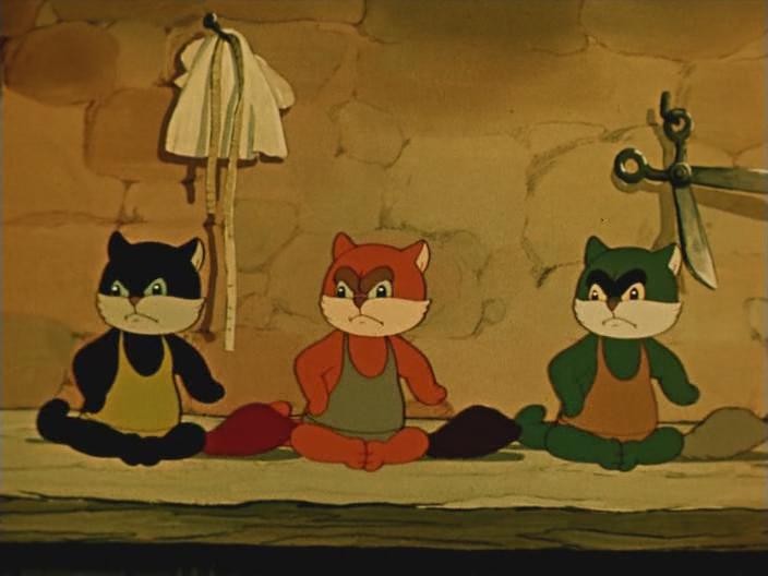 Кадр из фильма Пёс и кот (1955)