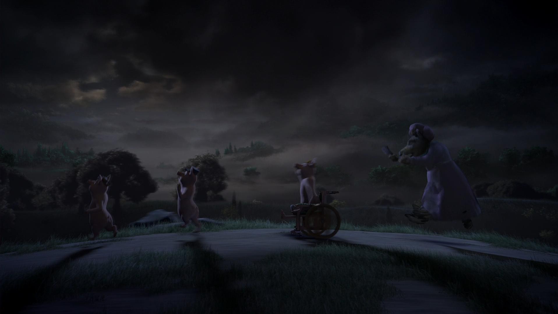 Кадр из фильма Поросёнок, который крикнул «Оборотни!» / The Pig Who Cried Werewolf (2011)