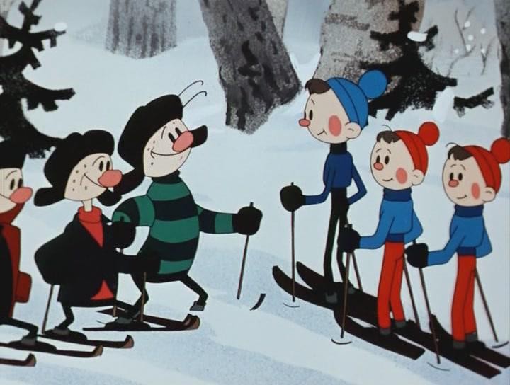 Кадр из фильма Снежные дорожки (1963)