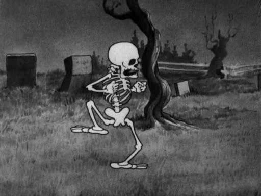 Кадр из фильма Пляска скелетов / The Skeleton Dance (1929)