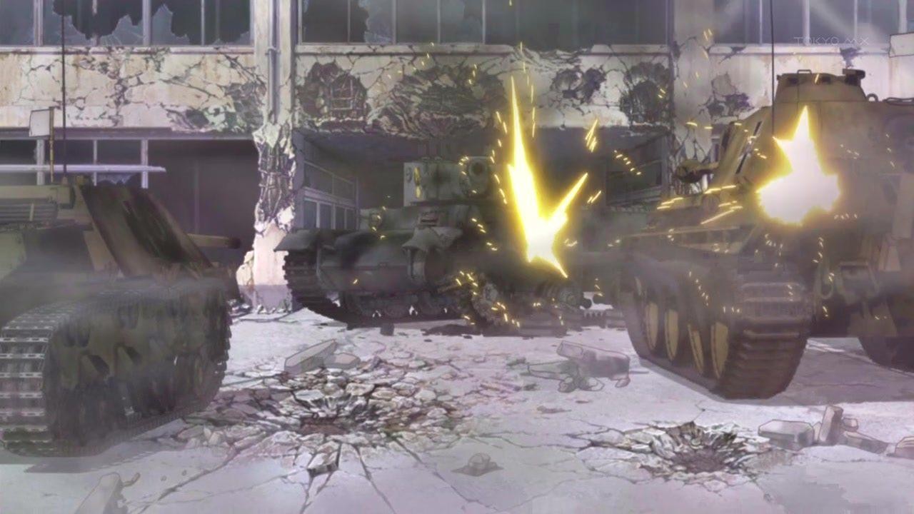 Кадр из фильма Девушки и танки / Girls und Panzer (2012)
