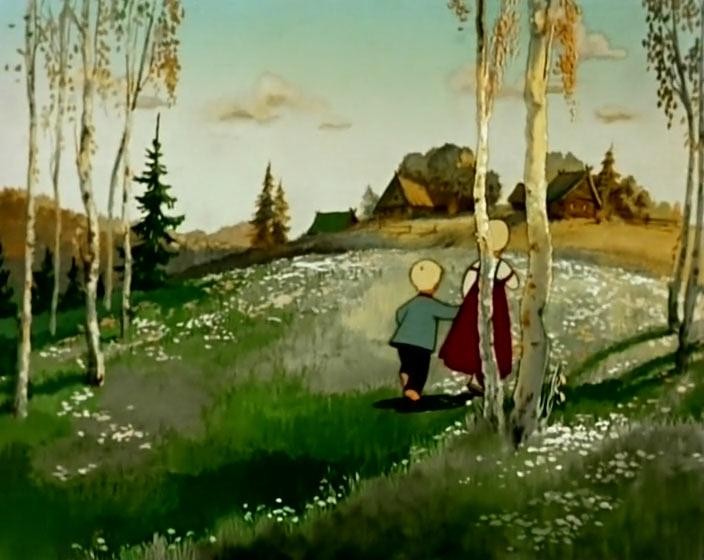 Кадр из фильма Гуси-лебеди (1949)