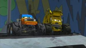 Кадры из фильма Метеор и крутые тачки / Bigfoot Presents: Meteor and the Mighty Monster Trucks (2006)