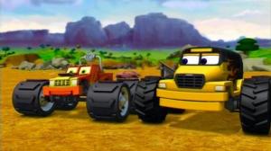 Кадры из фильма Метеор и крутые тачки / Bigfoot Presents: Meteor and the Mighty Monster Trucks (2006)