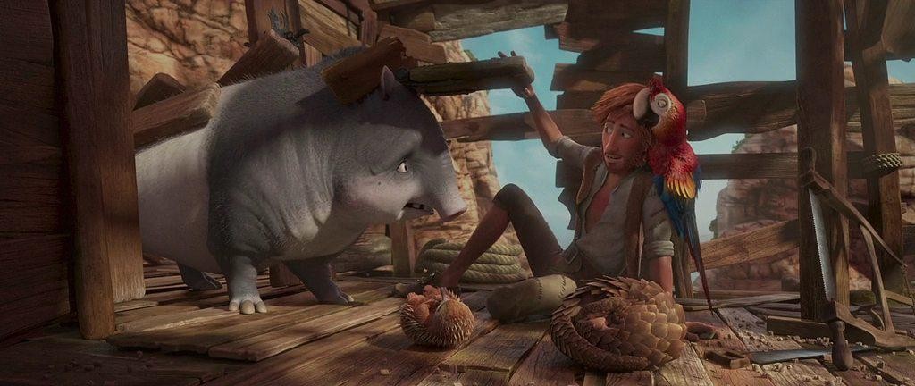 Кадр из фильма Робинзон Крузо: Очень обитаемый остров / Robinson Crusoe (2016)